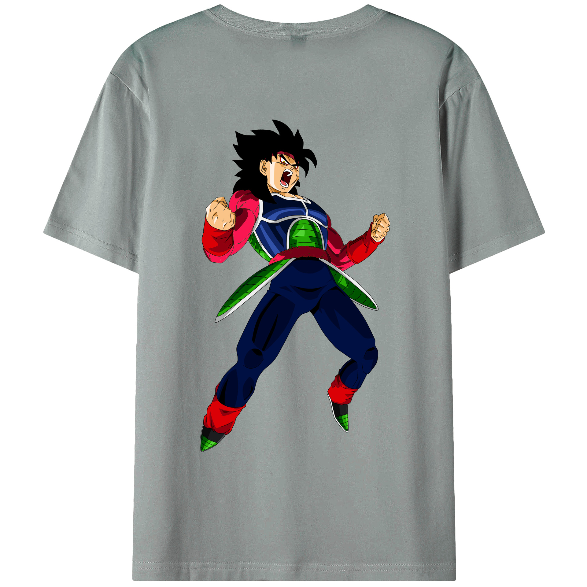 （画像用） ドラゴンボール バーダック DRAGON BALL Burdock 綿100％ メンズ半袖Tシャツ（バックプリント） 通気性